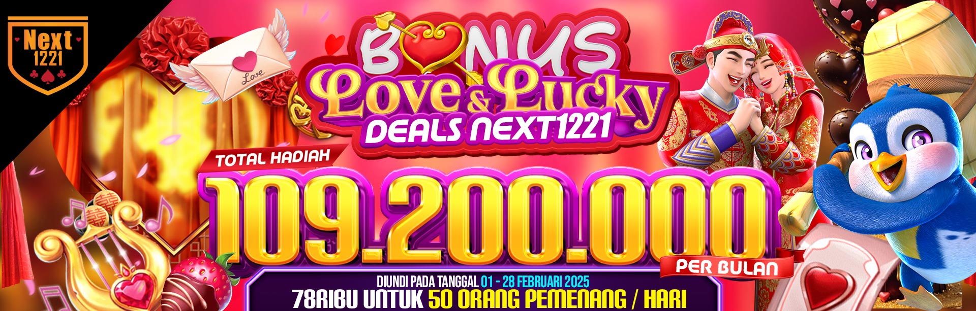 BONUS LOVE & LUCKY DEALS NEXT1221