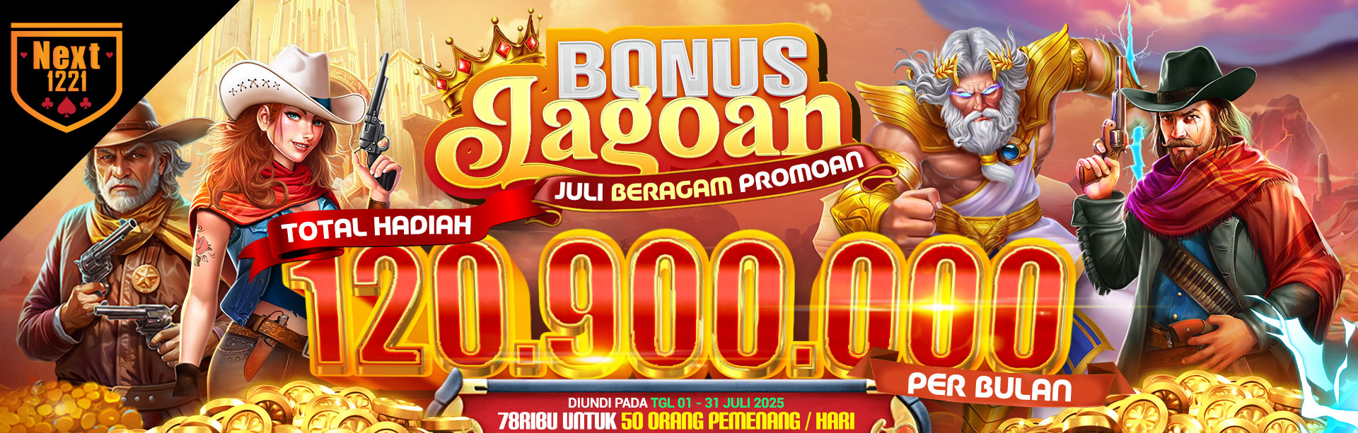BONUS JAGOAN (JULI BERAGAM PROMOAN) NEXT1221