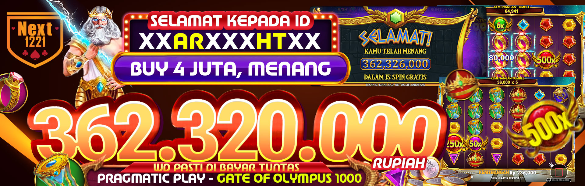 BIG WIN PRAGMATIC GATE OF OLYMPUS 28 JAN 2026