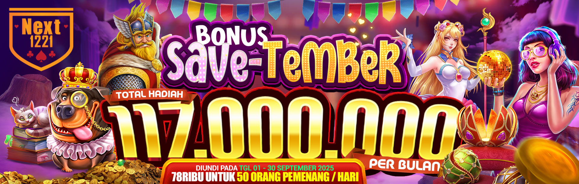 BONUS SAVE-TEMBER NEXT1221