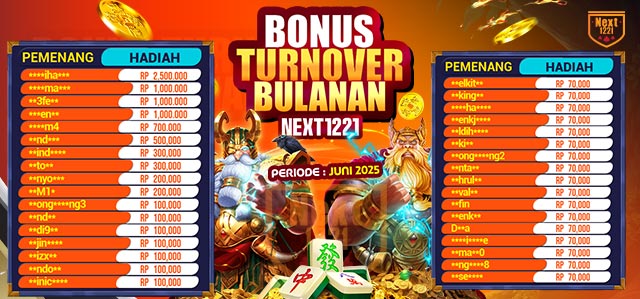 PEMENANG TO TERTINGGI periode JUNI 2025