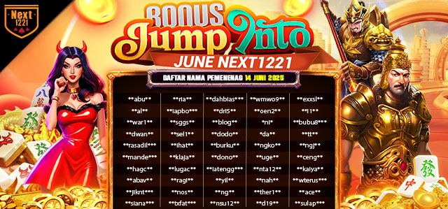 BONUS JUMP INTO JUNE 14 JUNE NEXT1221