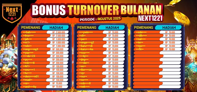 bonus TO TERTINGGI