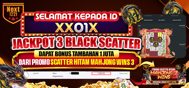 PEMENANG BONUS 3 BLACK SCATTER 