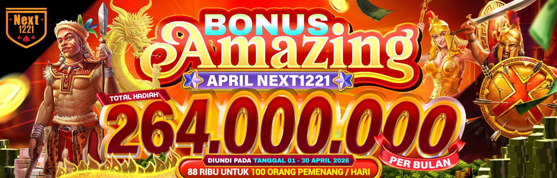 BONUS AMAZING APRIL NEXT1221