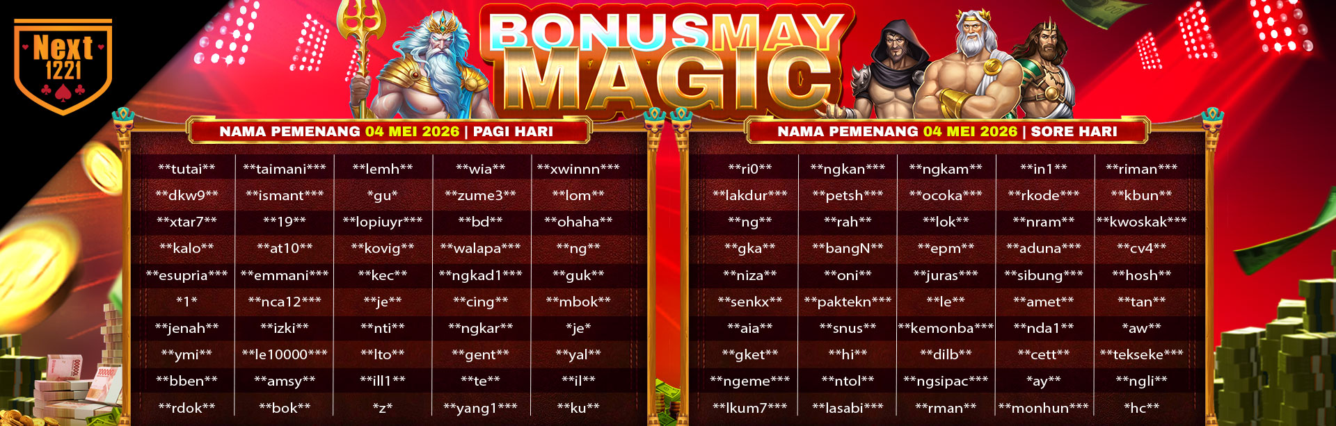 BONUS MAY MAGIC NEXT1221 05 MAY PAGI